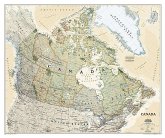 National Geographic Canada Wall Map - Executive - Laminated (38 X 32 In)