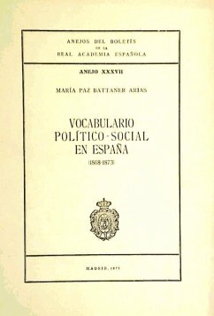 Vocabulario político-social en España - Battaner, María Paz