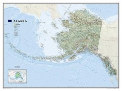 National Geographic Alaska Wall Map - Laminated (40.5 X 30.25 In) - National Geographic Maps