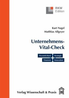 Cover Der Unternehmens-Vital-Check. Unternehmensanalyse punktgenau.