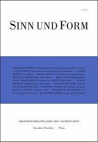 Sinn und Form 6/2011