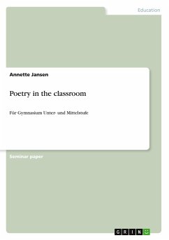 Poetry in the classroom - Jansen, Annette