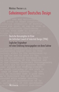 Geheimreport Deutsches Design - Pevsner, Nikolaus