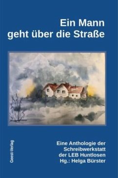 Ein Mann geht über die Straße