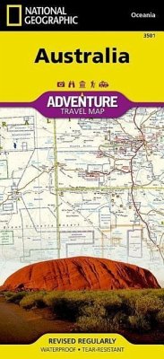 National Geographic Adventure Travel Map Australia - National Geographic Maps