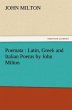Poemata : Latin, Greek and Italian... - Bild 1