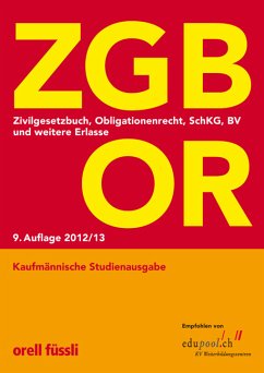 ZGB OR Kaufmännische Studienausgabe - Zivilgesetzbuch, Obligationenrecht, SchKG, BV und weitere Erlasse