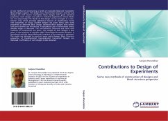 Contributions to Design of Experiments - Panandikar, Sanjeev