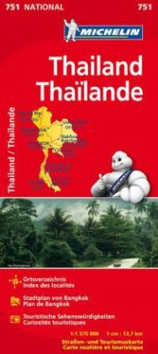 Michelin Karte Thailand. Thailande