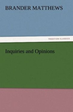 Inquiries and Opinions - Matthews, Brander