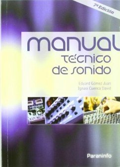 Cover Manual : técnico de sonido