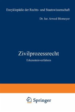 Zivilprozessrecht: Erkenntnisverfahren (Enzyklopädie der Rechts- und Staatswi...