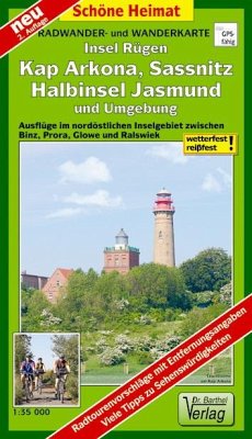 Doktor Barthel Karte Insel Rügen, Kap Arkona, Sassnitz, Halbinsel Jasmund und Umgebung