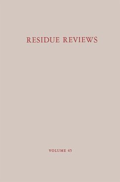 Residue Reviews - Gunther, Francis a; Gunther, Jane Davies