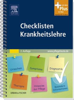 Checklisten Krankheitslehre: mit www.pflegeheute.de - Zugang - Checklisten Krankheitslehre: mit www.pflegeheute.de - Zugang
