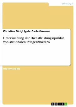 Untersuchung der Dienstleistungsqualität von stationären Pflegeanbietern