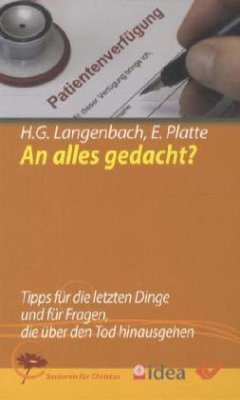 An alles gedacht? - Langenbach, Hans-Günther; Platte, Eberhard