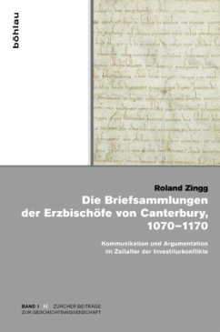 Cover Die Briefsammlungen der Erzbischöfe von Canterbury, 1070-1170