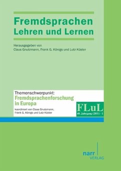 Fremdsprachen Lehren und Lernen 2011 Heft 1 - Gnutzmann, Claus Königs