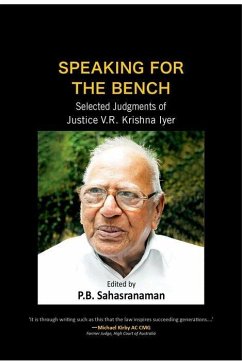 Speaking for the Bench - Sahasranaman, P B