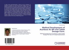 Method Development of Acarbose As API and Tablet Dosage Form.