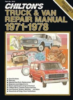 Chilton's Truck & Van Repair Manual, 1971-1978 - Collector's Edition - Chilton