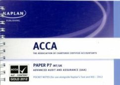 P7 Advanced Audit and Assurance AAA (INT/UK) - Pocket Notes