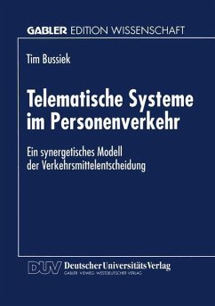 Telematische Systeme im Personenverkehr - Bussiek, Tim