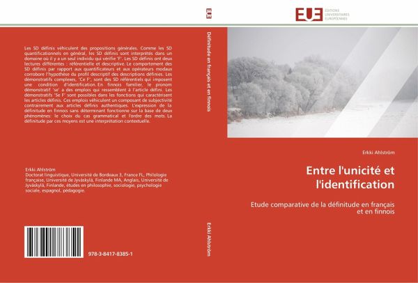 Entre l'unicité et l'identification Entre l'unicité et l'identification