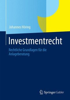 Investmentrecht - Höring, Johannes
