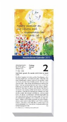 Cover Neukirchener Kalender, Abreißkalender, Großdruck 2015