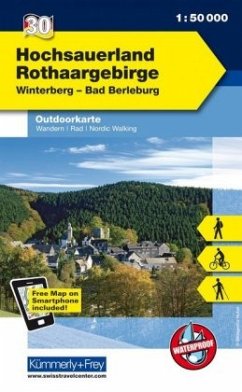 Cover Kümmerly+Frey Outdoorkarte Hochsauerland, Rothaargebirge