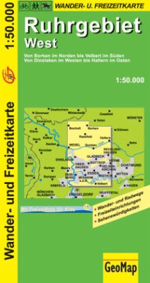 Ruhrgebiet West Wander- und Freizeitkarte - GeoMap