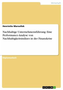Nachhaltige Unternehmensführung: Eine Performance-Analyse von Nachhaltigkeitsindizes in der Finanzkrise
