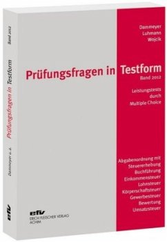Cover Prüfungsfragen in Testform 2012