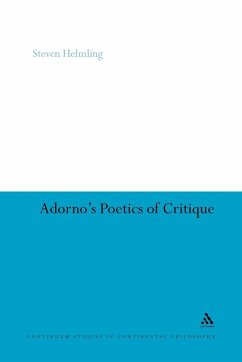 Cover Adorno's Poetics of Critique