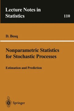Nonparametric Statistics for Stochastic Processes - Estimation and Prediction - Bosq, D.