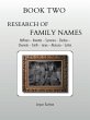Book Two Research of Family Names - Bild 1