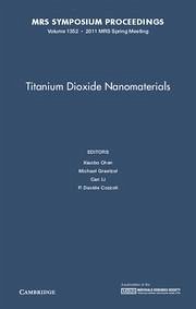 Titanium Dioxide Nanomaterials: Volume 1352