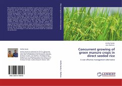 Concurrent growing of green manure crops in direct seeded rice