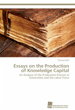 Essays on the Production of Knowledge Capital - Bolli, Thomas