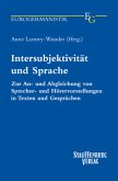 Intersubjektivität und Sprache Intersubjektivität und Sprache
