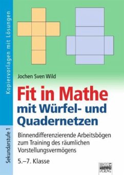 Cover Fit in Mathe mit Würfel- und Quadratnetzen