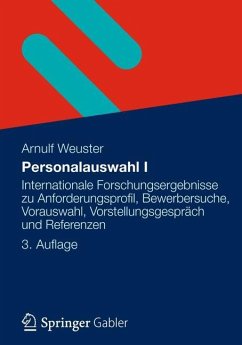 Personalauswahl I - Weuster, Arnulf