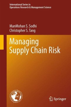 Managing Supply Chain Risk - Sodhi, ManMohan S.;Tang, Christopher S.