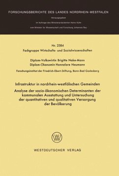 Infrastruktur in nordrhein-westfälischen Gemeinden - Nake-Mann, Brigitte