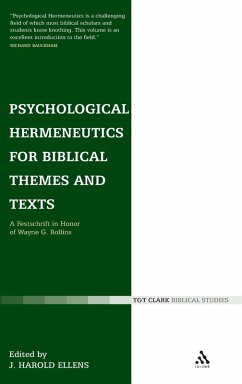 Cover Psychological Hermeneutics for Biblical Themes and Texts