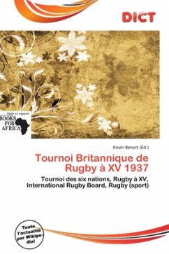Cover Tournoi Britannique de Rugby à XV 1937