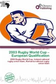 2003 Rugby World Cup - European Qualification