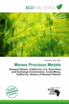 Cover Monex Precious Metals